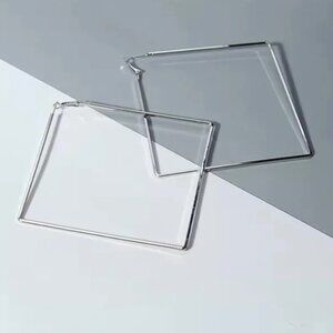 Large Square Geometric Earrings